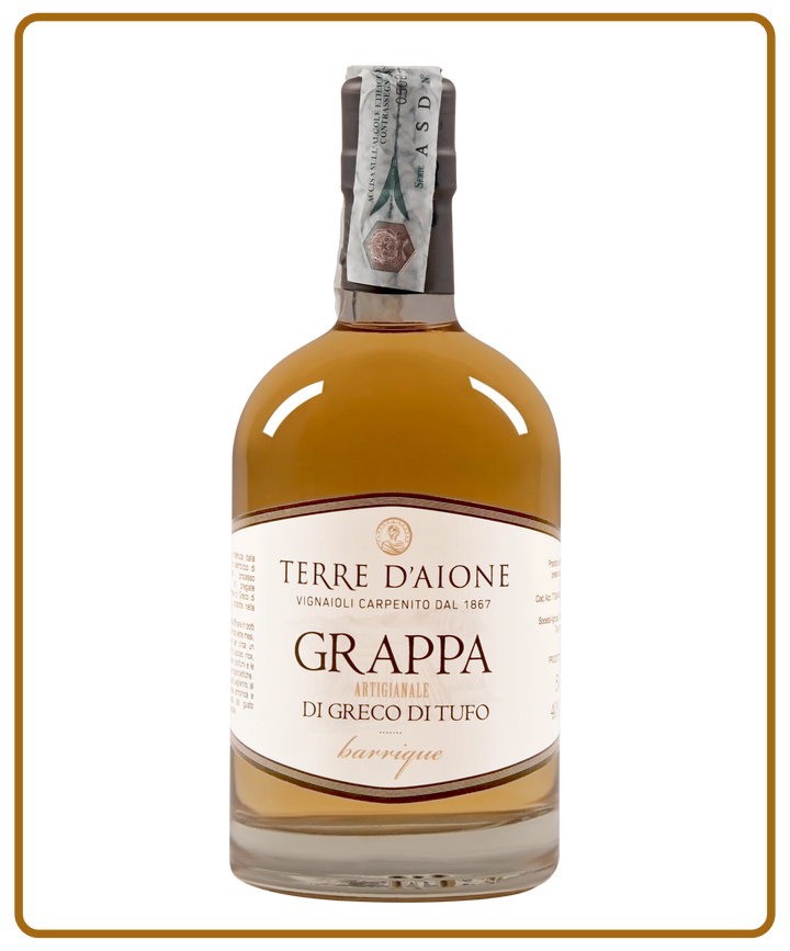 Immagine prodotto della grappa di greco di tufo terre d'aione 